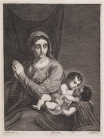 KG 05633
<br/>
Madonna met Christus en Johannes de Doper
<br/>
<em>Lisebetten, Pieter van (1630-1678)</em>